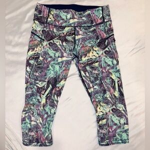 Lululemon Run Top Crop Leggings Size 8
